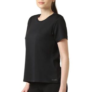 Van Heusen Women Solid Moisture Wicking Loose Fit T-Shirt-88415