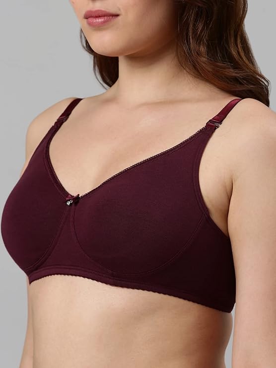 Enamor A055 Comfort Shaper Cotton T-Shirt Bra for Women- High Coverage, Non Padded and Wirefree - Image 5