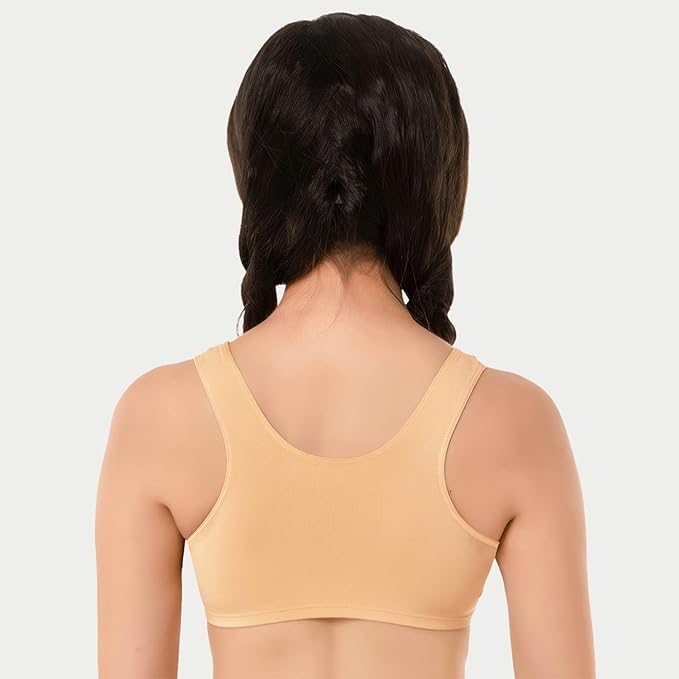 Enamor Innovations Easy Fit, Antimicrobial, Front Double Layer, Women's Cotton Beginner's Bra - Pop-On Style, Non Padded, Wirefree, High Coverage - BB01 - Image 5