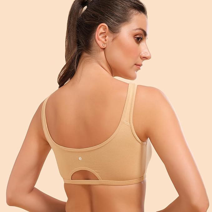 Enamor Low Impact Cotton Sports Bra - Non-Padded • Wirefree -SB06 - Image 13