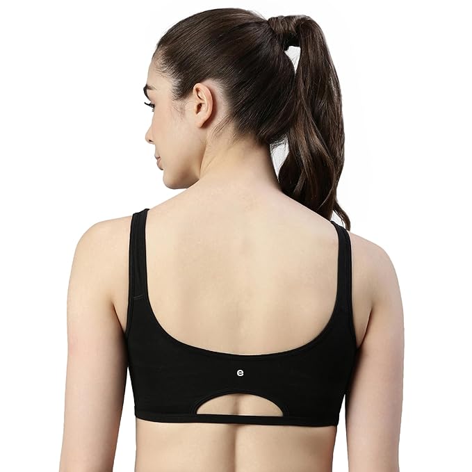 Enamor Low Impact Cotton Sports Bra - Non-Padded • Wirefree -SB06 - Image 15
