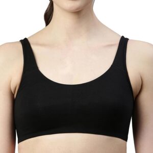 Enamor Low Impact Cotton Sports Bra - Non-Padded • Wirefree -SB06