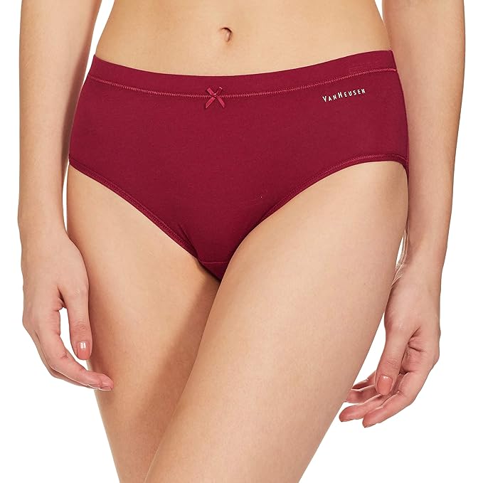 Van Heusen Women's Cotton Anti Bacterial Hipster Panty - Pack of 2 - Full Coverage, Moisture Wicking - 11109 - Image 3