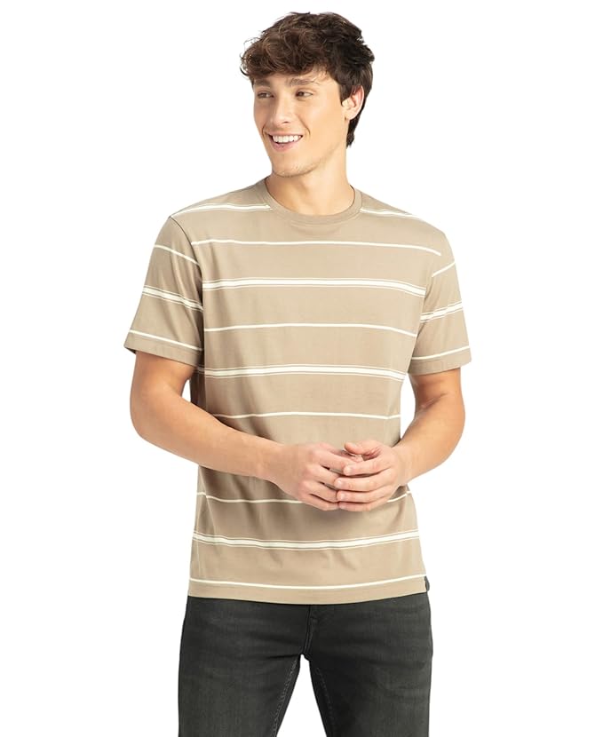 Jockey 2715 Men's Super Combed Cotton Rich Striped Regular Fit Round Neck Half Sleeve T-Shirt - Image 16