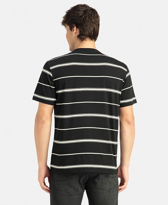 Jockey 2715 Men's Super Combed Cotton Rich Striped Regular Fit Round Neck Half Sleeve T-Shirt - Image 4