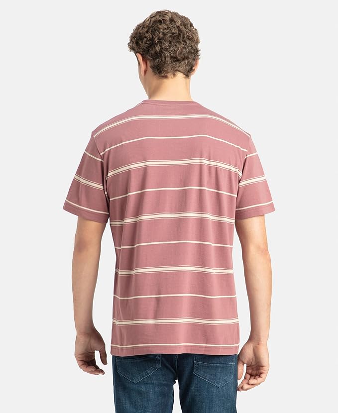 Jockey 2715 Men's Super Combed Cotton Rich Striped Regular Fit Round Neck Half Sleeve T-Shirt - Image 14