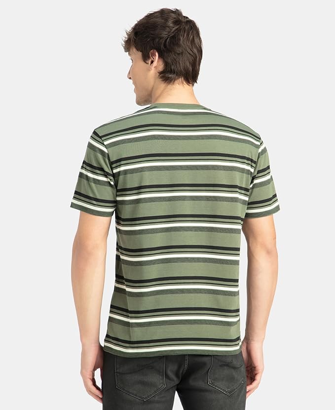 Jockey 2715 Men's Super Combed Cotton Rich Striped Regular Fit Round Neck Half Sleeve T-Shirt - Image 11