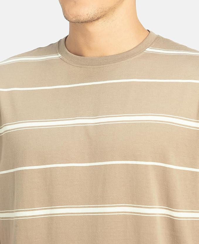 Jockey 2715 Men's Super Combed Cotton Rich Striped Regular Fit Round Neck Half Sleeve T-Shirt - Image 15