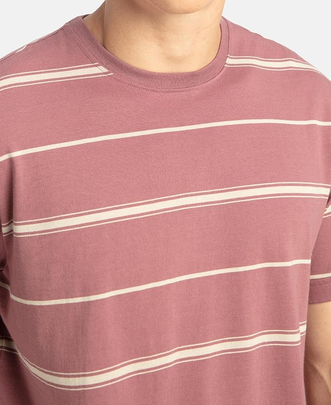 Jockey 2715 Men's Super Combed Cotton Rich Striped Regular Fit Round Neck Half Sleeve T-Shirt - Image 12